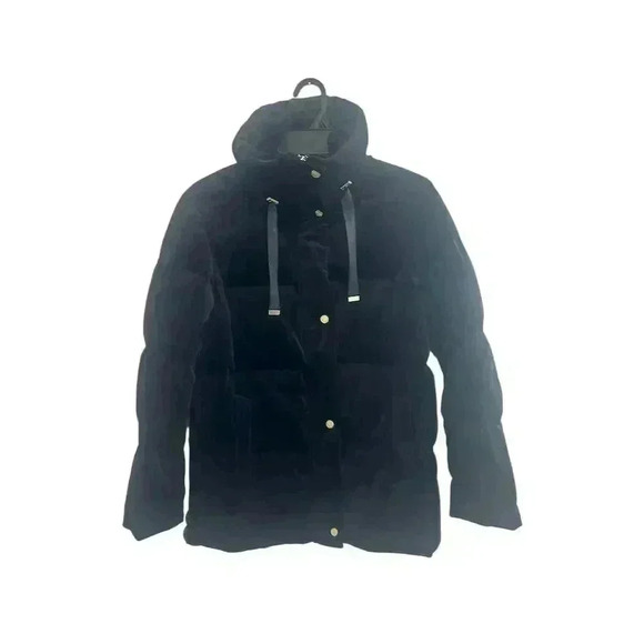 Cole Haan Women's Black Quilted Down Coat Size Petite Small Winter Casual - Picture 1 of 4